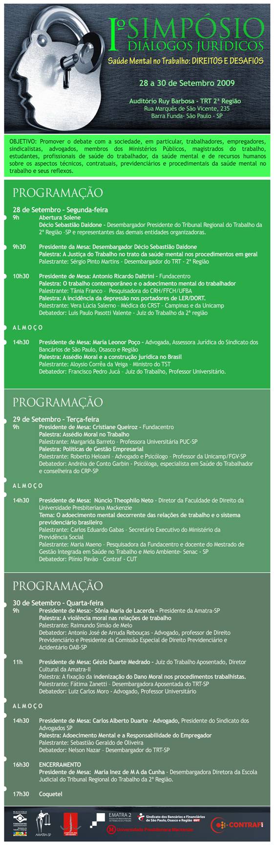 Diálogos Jurídicos: Saúde Mental no Trabalho. Direitos e Desafios