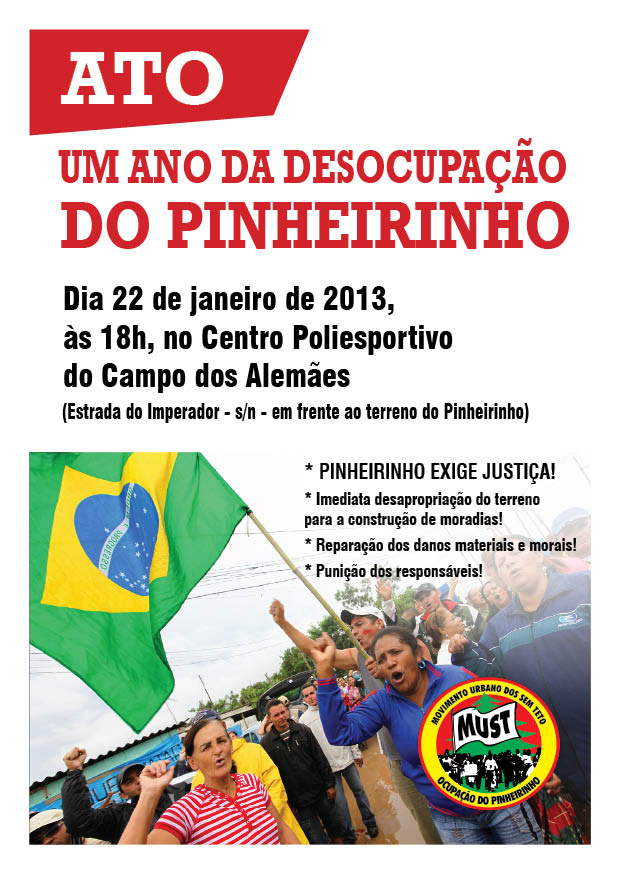 Ato – Um ano de desocupação do Pinheirinho