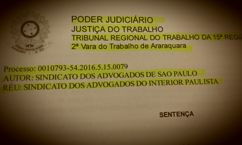 SASP assina documento em defesa da SABESP  Sindicato dos Advogados do  Estado de São Paulo