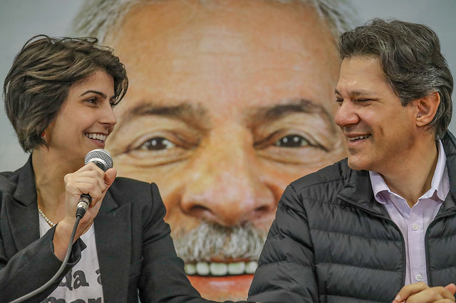 Haddad e Manuela selam chapa tripla nas eleições presidenciais