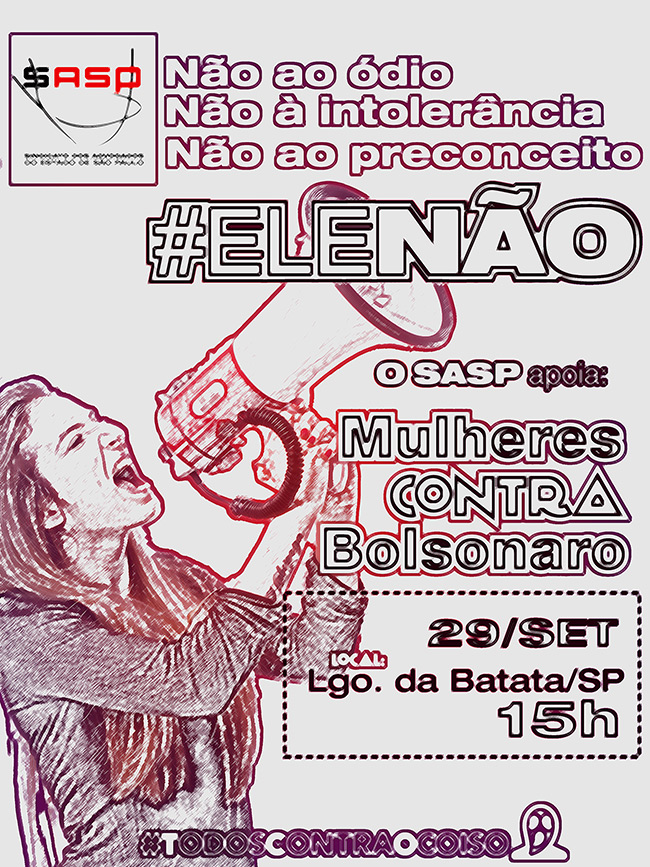 No Brasil e no mundo, mulheres convocam “Todos contra Bolsonaro”