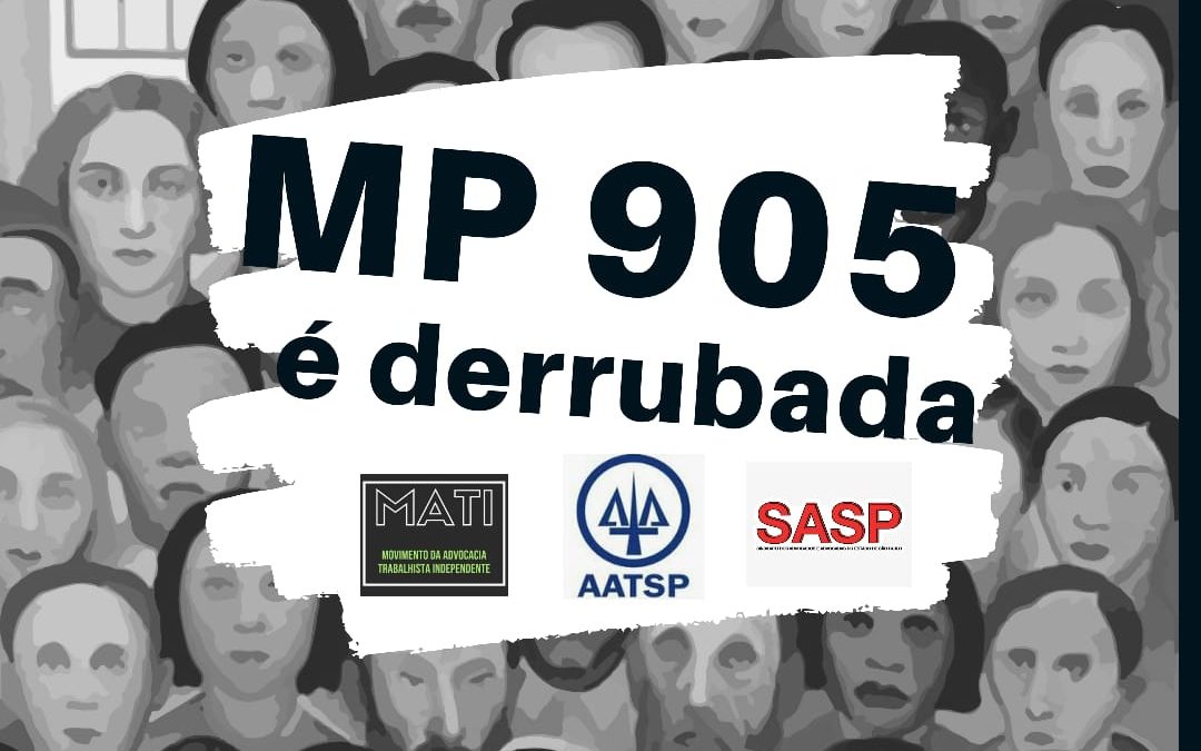 NOTA PÚBLICA SOBRE A DERRUBADA DA MP 905/19