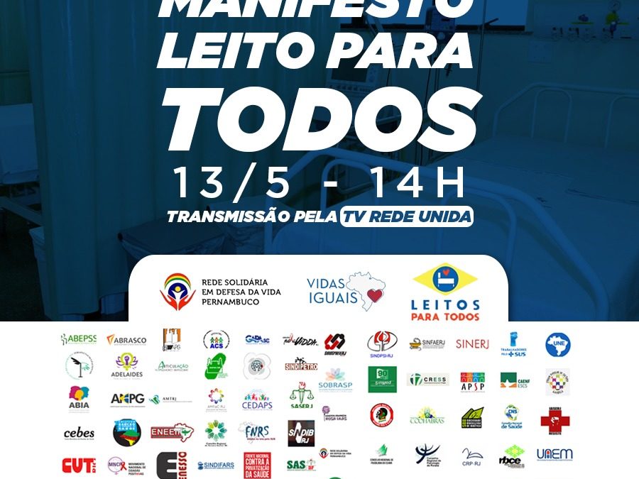 Lançamento do Manifesto Leitos Para Todos