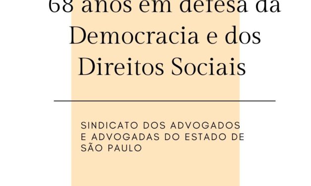 68 anos do Sindicato dos Advogados SP