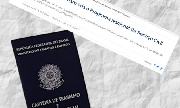 SASP repudia Programa Nacional de Prestação de Serviço Civil Voluntário e o prêmio Portas Abertas (MP nº 1.099/2022)￼