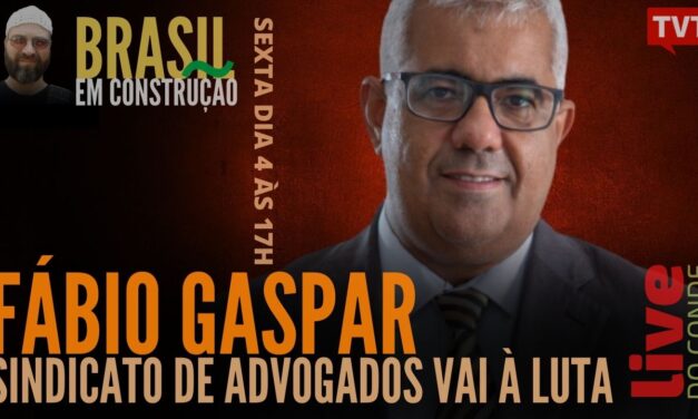 Fábio Gaspar participa de live sobre a luta do SASP 