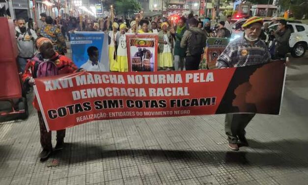 SASP participa da Marcha Noturna pela Democracia Racial e a Violência Higienista SP￼