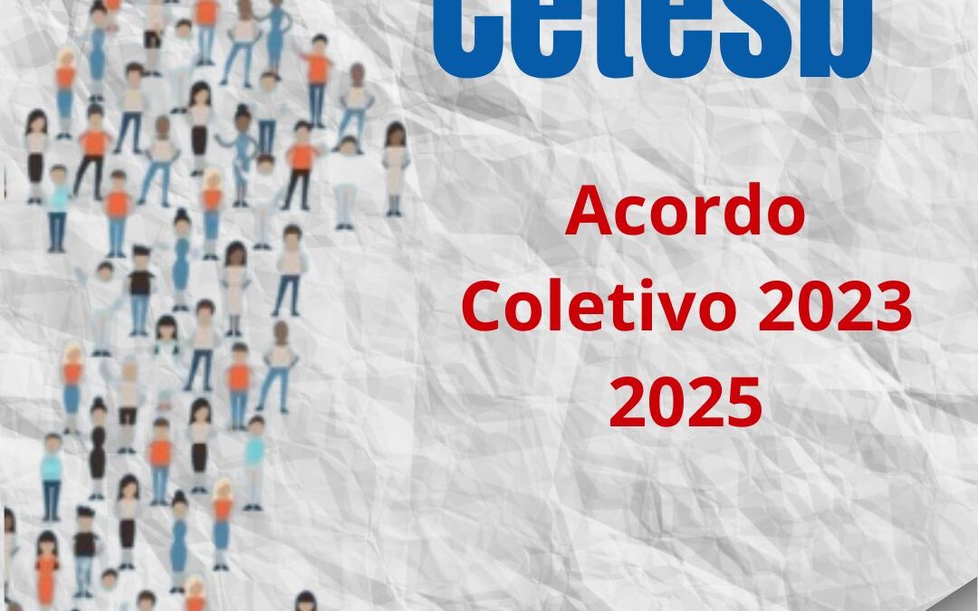 SASP e CETESB assinam acordo coletivo 2023/2025