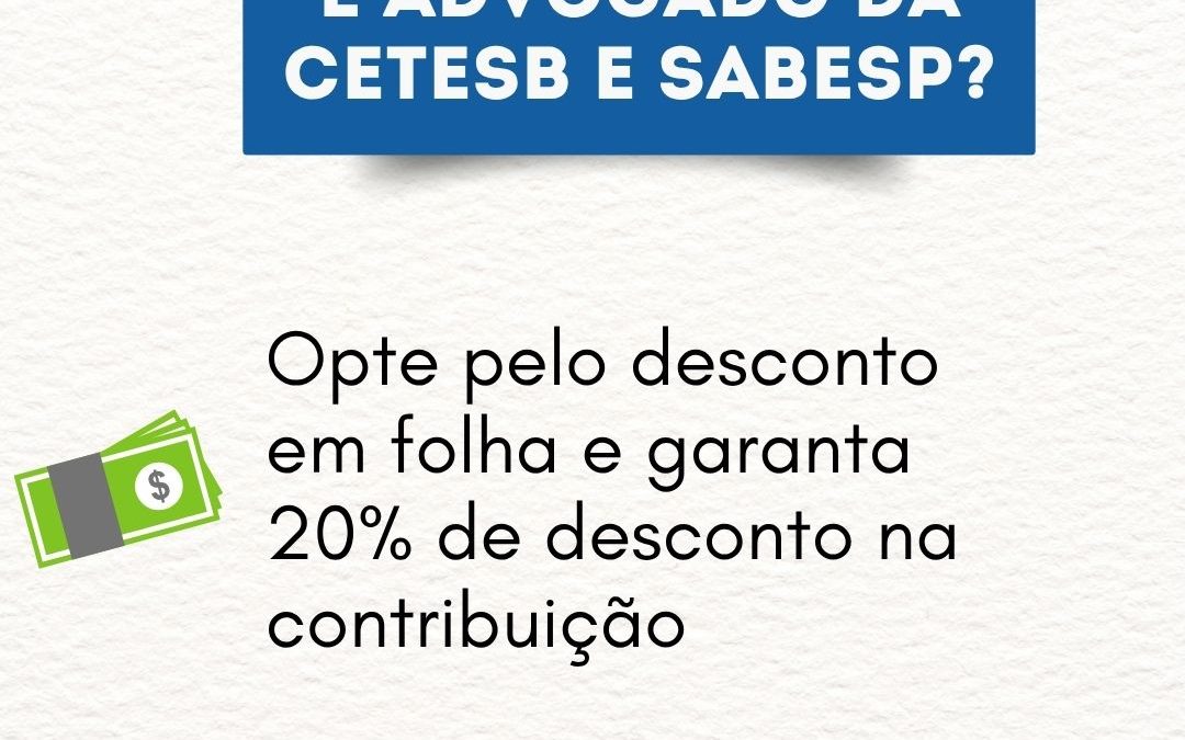 É advogado da Cetesb e Sabesp?